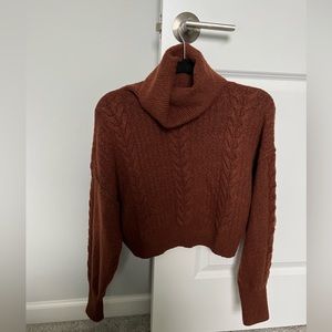 Brown Cropped Sweater